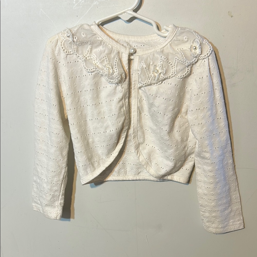 Elegant White Kids Sweater